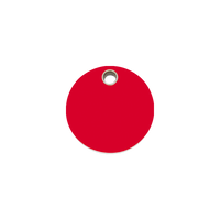 Circle III plastic dierenpenning small/klein dia. 2 cm - RedDingo