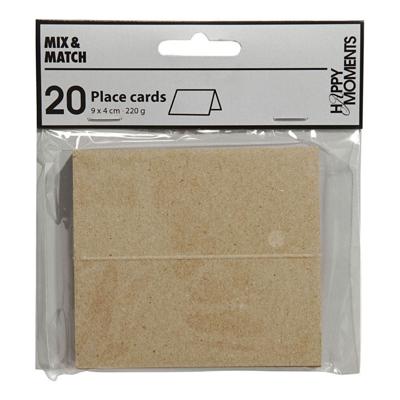 Creativ Company Naamkaarten naturel, 20st.