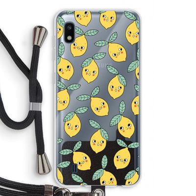 Citroenen: Samsung Galaxy A10 Transparant Hoesje met koord