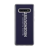 Blijve plakken in Negenduust: Samsung Galaxy S10 4G Transparant Hoesje