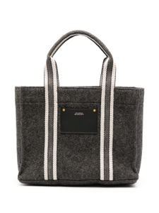 ISABEL MARANT Puebla logo-patch tote bag - Gris