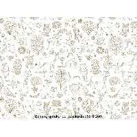 Designed4Kids wandvullend behang kinderkamer getekende bosdieren-350 x 260 cm