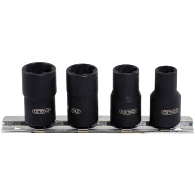 KS Tools 913.3850 3/8 spiraal-profieldopsteekset, 4-delig, 8-13mm