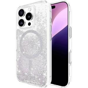 Case-Mate Waterfall Backcover Apple iPhone 16 Pro Zilver (stereffect) Inductieve lading, MagSafe compatible