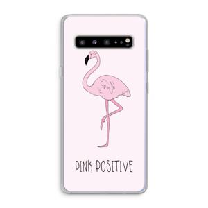 Pink positive: Samsung Galaxy S10 5G Transparant Hoesje