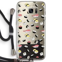 Sushi time: Samsung Galaxy S7 Edge Transparant Hoesje met koord