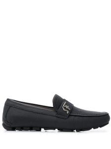 Ferragamo mocassins Signature Driver à plaque logo - Noir