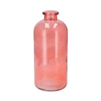 DK Design Bloemenvaas fles model - koraal roze - D11 x H25cm