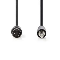 Nedis DIN-Audiokabel | DIN 5-Pins Male | 3,5 mm Male | 2 m | 1 stuks - CAGP20100BK20 CAGP20100BK20 - thumbnail