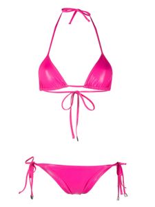 The Attico bikini à détails noués - Rose