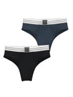 2-pack dames slips - Core High Waist Brief - Dames taille slips- hoge onderbroeken
