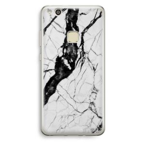 Witte marmer 2: Huawei Ascend P10 Lite Transparant Hoesje