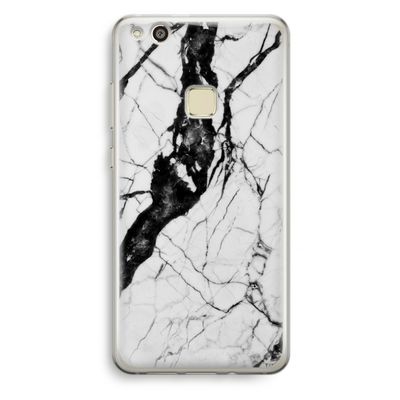 Witte marmer 2: Huawei Ascend P10 Lite Transparant Hoesje
