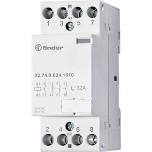 Finder 22.74.0.024.1310 Contactor 4x NO 24 V/DC, 24 V/AC 32 A 1 stuk(s)