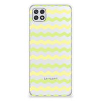 Samsung Galaxy A22 5G TPU bumper Waves Yellow