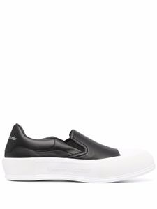 Alexander McQueen baskets Deck à design sans lacets - Noir