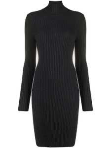 Wolford robe en maille nervurée à col roulé - Gris