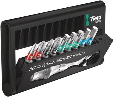 Wera Bitassortiment, Bit-Check 10 Zyklop Mini BiTorsion 1, 10-delig - 1 stuk(s) - 05057418001