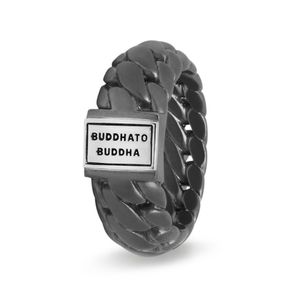 Buddha to Buddha 542BRS Ring Ben Small Gunmetal Silver Maat 17