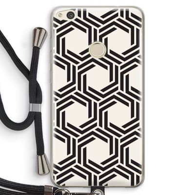 Geometrisch patroon: Huawei Ascend P8 Lite (2017) Transparant Hoesje met koord