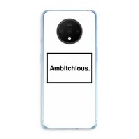 Ambitchious: OnePlus 7T Transparant Hoesje