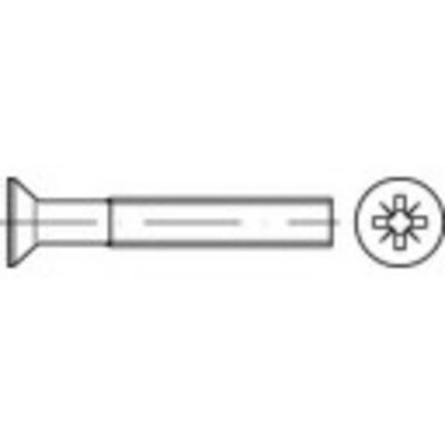 TOOLCRAFT TO-5375811 Verzonken schroeven M3 40 mm Kruiskop Phillips RVS A2 500 stuk(s)