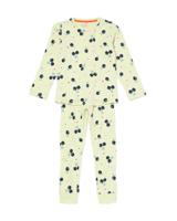 HEMA Kinderpyjama rib kers lime (lime)