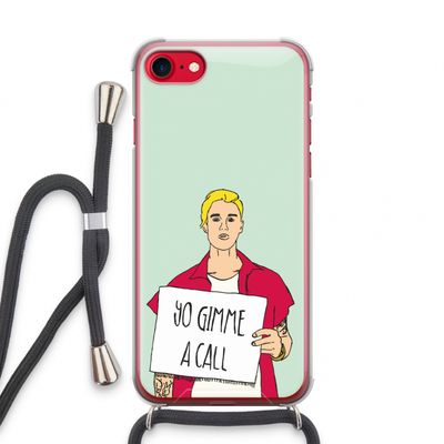 Gimme a call: iPhone SE 2020 Transparant Hoesje met koord