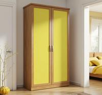 Geel monochroom ontwerp meubel sticker