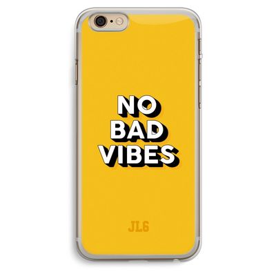 No Bad Vibes: iPhone 6 Plus / 6S Plus Transparant Hoesje