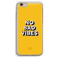 No Bad Vibes: iPhone 6 Plus / 6S Plus Transparant Hoesje