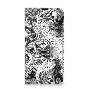 Mobiel BookCase iPhone 13 Pro Skulls Angel