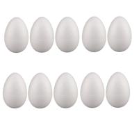 Piepschuim hobby vorm - 10x - ei - 6 cm - DIY knutsel figuren - paasei