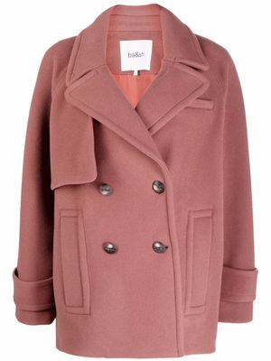 Ba&Sh manteau à boutonnière croisée - Rose