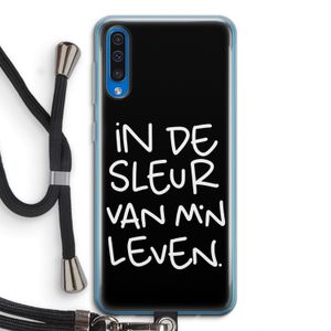 De Sleur: Samsung Galaxy A50 Transparant Hoesje met koord