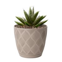 Form Plastic Plantenpot/bloempot New Age - kunststof - beige - D17 x H15 cm - thumbnail