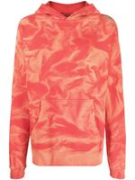 424 hoodie en coton à imprimé tie-dye - Rouge