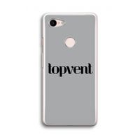 Topvent Grijs Zwart: Google Pixel 3 Transparant Hoesje