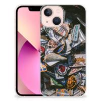 iPhone 13 mini | Siliconen hoesje | met foto Badges