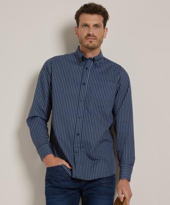 overhemd met streepjesprint overhemd met streepjesprint