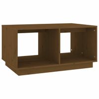 vidaXL Salontafel 80x50x40 cm massief grenenhout honingbruin - thumbnail