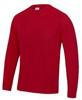 Just Cool JC002 Long Sleeve Cool T - Fire Red - M