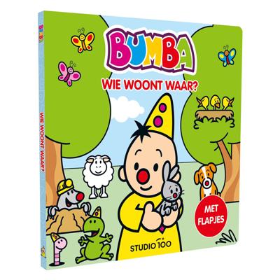 Bumba kartonboek met flapjes - wie woont waar?