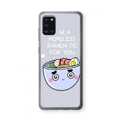 I'm A Hopeless Ramen-Tic For You: Samsung Galaxy A31 Transparant Hoesje