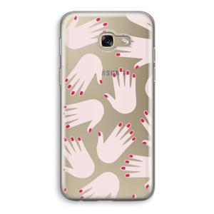 Hands pink: Samsung Galaxy A5 (2017) Transparant Hoesje