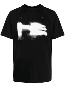 HELIOT EMIL t-shirt à effet graffiti - Noir