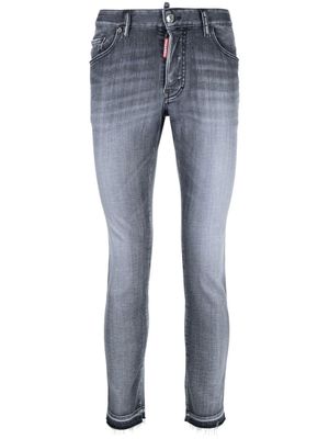 DSQUARED2 jean skinny à effet délavé - Gris