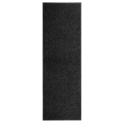 Deurmat wasbaar 60x180 cm zwart