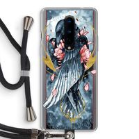 Golden Raven: OnePlus 8 Transparant Hoesje met koord