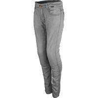 GMS Rattle Lady Slim, Motorjeans dames, Lichtgrijs lengte 30